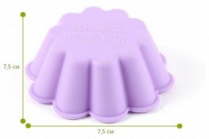 Набор силиконовых форм для кексов из 6 шт. "Волна", диаметр 7,5 см