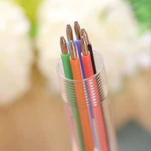 Ручка шестицветная шариковая на шесть паст разных цветов