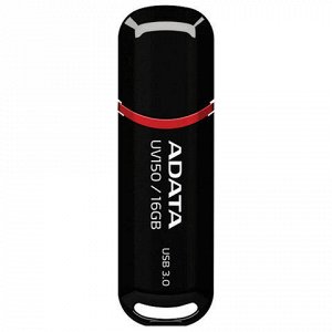 Флэш-диск 16 GB A-DATA UV150 USB 3.0, черный, AUV150-16G-RBK