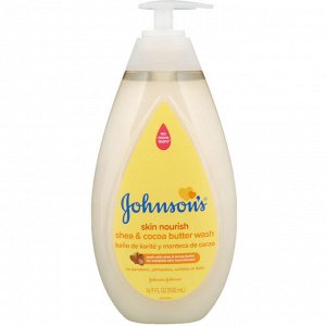 Johnson & Johnson, Skin Nourish, Shea & Cocoa Butter Wash, 16.9 fl oz (500 ml)