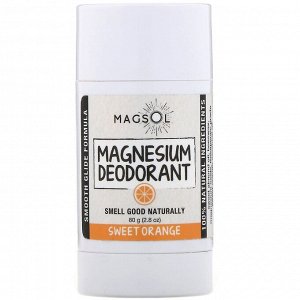 Magsol, Дезодорант с магнием, сладкий апельсин, 80 г