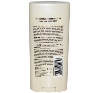 Jason Natural, Чистый натуральный дезодорант, успокаивающая лаванда, 2,5 унции (71 г)