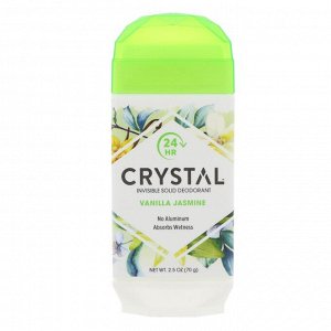 Crystal Body Deodorant, Невидимый твердый дезодорант, ваниль и жасмин, 70 г