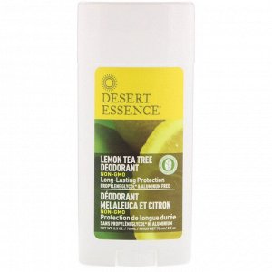 Desert Essence, Дезодорант, лимон чайное дерево, 2,5 унции (70 мл)