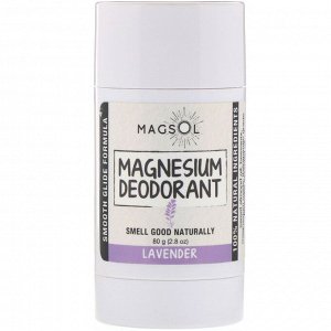 Magsol, Дезодорант с магнием, лаванда, 80 г