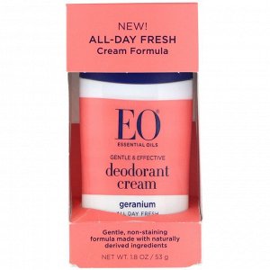 EO Products, Крем-дезодорант, герань, 53 г