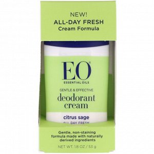 EO Products, Крем-дезодорант, цитрус и шалфей, 53 г