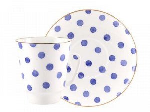 Чашка с блюдцем Майская Polka dot