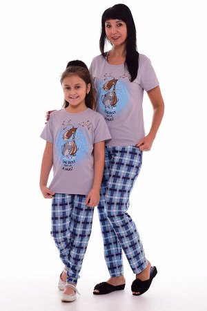 Пижама детская 7-238 (серо-голубой)