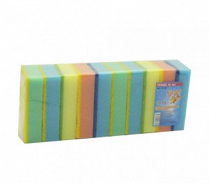 Губка для посуды по 10шт МАКСИ [GLOSS] ГРАНД 11,5*6,4*2,8см