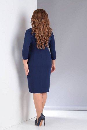 Платье Anastasiya Mak 676-Р темно-синее