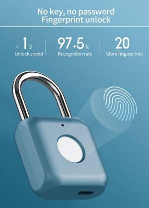 Xiaomi Умный замок Uodi Smart Fingerprint Padlock YD-K1