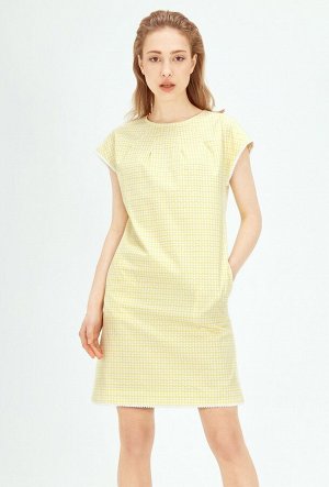 Платье, цвет: желтый + белый принт