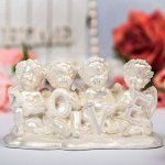 Статуэтка &quot;Ангелы LOVE&quot;, цвет перламутровый, 8 см
