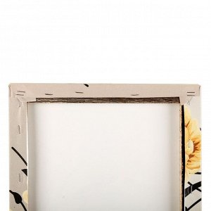 Картина модульная на подрамнике "Цветы в вазе" (2-25х50, 30х60 см) 80х60 см