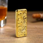 Зажигалка, газ, рисунок объёмный цветочный орнамент, микс, 0.7х2.5х6.5 см