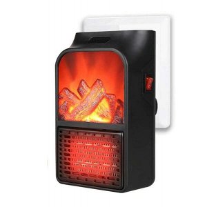 Портативный обогреватель-камин Flame Heater с пультом, 1000W