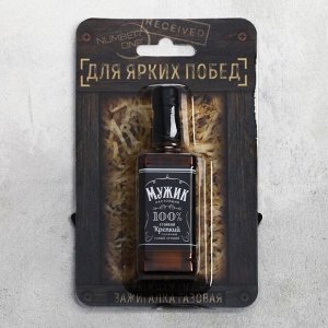 Зажигалка газовая "Мужик", 3 х 10 см