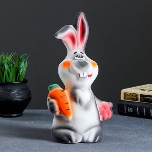 Копилка "Кролик с морковкой" 30см МИКС