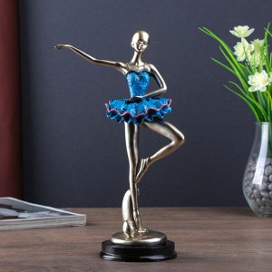 Сувенир полистоун "Балерина в синей пачке" 25х14х9 см
