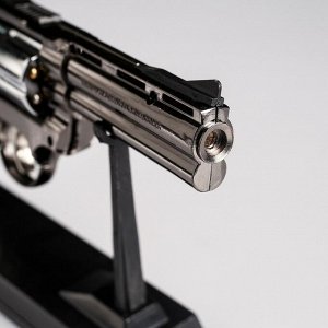 Зажигалка настольная,азовая "Револьвер", пьезо, 24 х 14 см