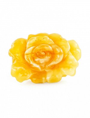 Сувенир-резьба из натурального янтаря «Роза медовая», 905311125