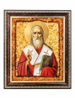 Янтарная икона «Священномученик Дионисий Ареопагит», 906908450