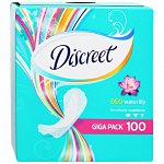 DISCREET Женские гигиенические прокладки на каждый день Deo Water Lily Multiform 100шт ПрепакКор