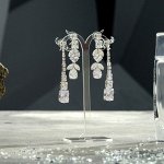 Подставка под серьги ажурная, набор 3 шт, h=8,5, 10, 12 см, цвет прозрачный