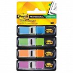 Флажки-закладки Post-it &quot;Professional&quot;, суперклейкие, 43*12мм, 35л*4цв., в инд. дисп., блистер