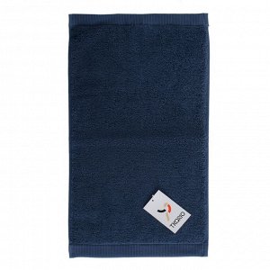 Полотенце для лица темно-синего цвета из коллекции Essential, 30х50 см