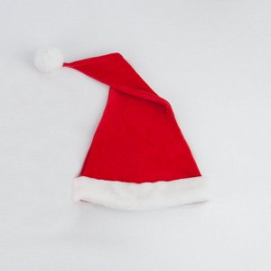 Велюровая шапка Santa красная - (Evgakids)