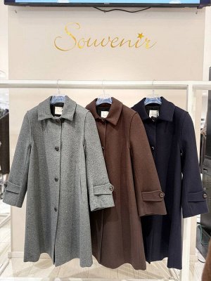 ПАЛЬТО ЦВЕТ СЕРЫЙ