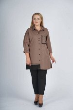 Рубашка Наталья кофе