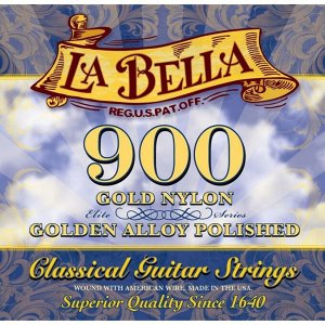Струны для классической гитары La Bella 900 Golden Nylon