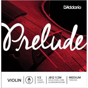 Струна скрипичная D'ADDARIO J812 1/2M prelude, 1/2 medium, A