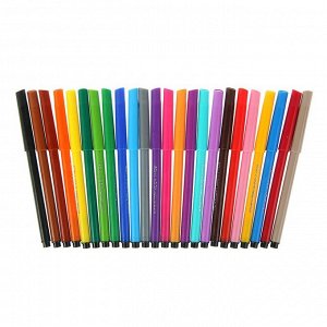 Фломастеры 24 цвета Koh-I-Noor 1002/24 смываемые трёхгранные, картонная упаковка, европодвес