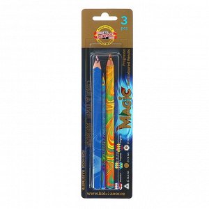 Набор Magic, 3 предмета, Koh-i-Noor 9038: карандаш, восковой мелок, карандаш в лаке
