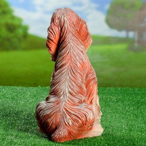 Садовая фигура "Собака Спаниель" рыжий  cидящий
