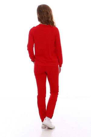 Костюм Цвет: красный; Состав: хлопок 95%, лайкра 5%; Материал: Кулирка с лайкрой
Модный женский костюм с брюками. На брюках 2 потайных кармана.
Отличная модель для дома и отдыха.