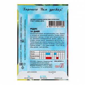 Сембат Семена Редис &quot;18 дней&quot;, 3 г