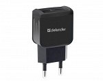 СЗУ-2USB Defender EPA-13, 5V/2.1А, без упаковки, черный, 83840 recommended