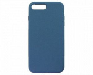 Чехол iPhone 7/8 Plus Liquid Silicone FULL (темно-синий)