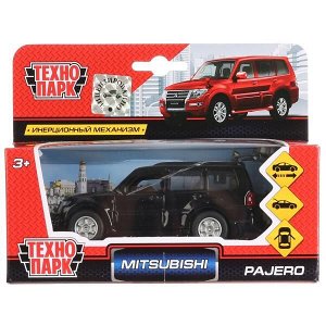 SB-17-61-MP-N(BL)-WB Машина металл MITSUBISHI pajero, 12 см, двери, багаж, инерц., кор. Технопарк в кор.2*24шт