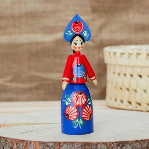 Сувенир «Кукла», городецкая роспись, микс