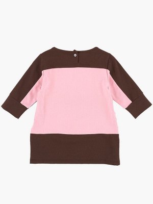 Футболка для девочки (80-92см) UD 0974-1(1) кофе-розовый