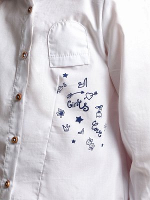 Сорочка (блузка) UD 4971 белый