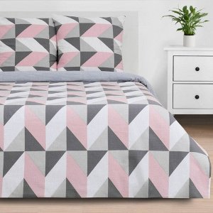 Постельное бельё «Этель» 1.5 сп Pink illusion 143*215 см, 150*214 см, 70*70 см - 2 шт