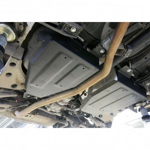 Защита топливного бака Автоброня для Nissan Murano Z51, Z52 2007-2016 2016-н.в., сталь 1.8 мм, с крепежом, 111.04159.1