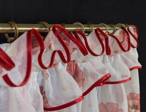Готовые шторы арт.  0025/400, ДОРА, занавеска из ВУАЛИ, размеры 400 см ширина х 260 см высота, на шторной ленте.